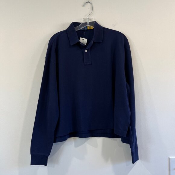 RalpH Lauren Women Cropped Long Sleeve Shirt Medium NWT - Picture 4 of 7